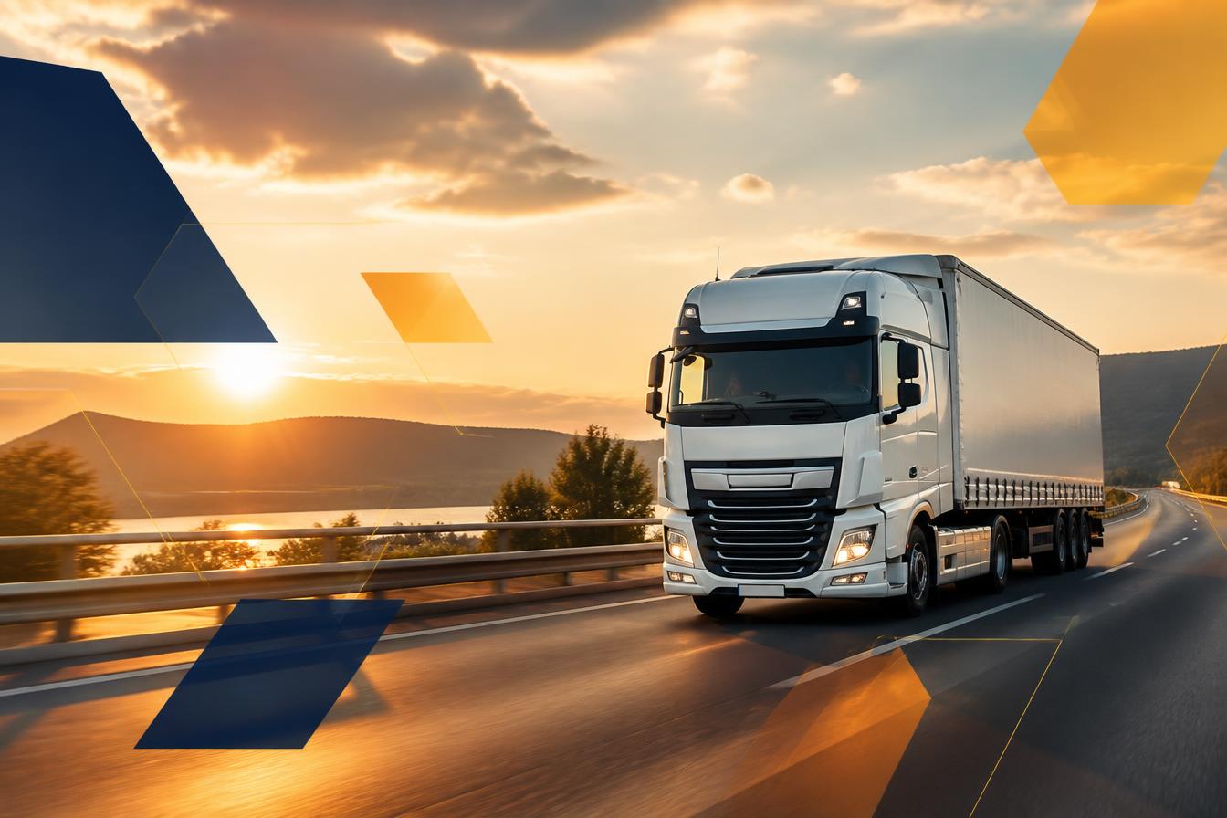 Camion benne sur une route de campagne française, chargé de matières premières